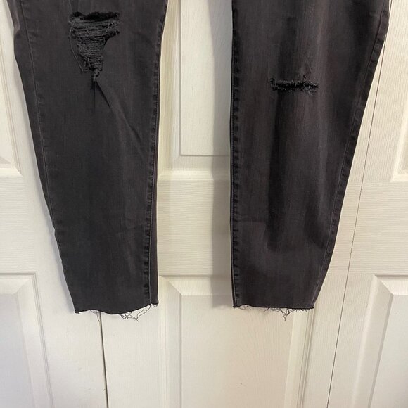 Madewell Women's NWT Gray Raw Hem 9inch High Rise Skinny Jeans Size 37/Plus 24 P - Picture 9 of 12